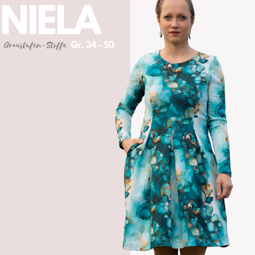 Schnittmuster Kleid "Niela“ als E-Book oder Papierschnittmuster.